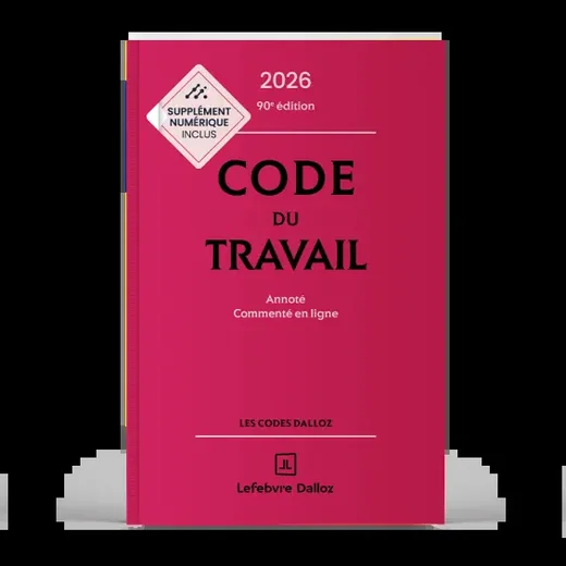 Couverture du Code du travail Dalloz 2026 annoté et commenté en ligne