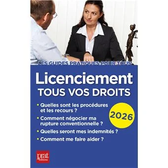 Couverture du livre Licenciement tous vos droits 2026 de Jacques Coudert et Catherine Doleux